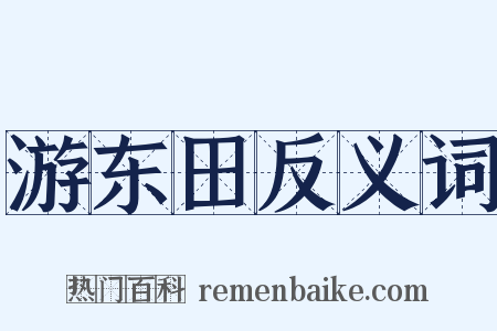 游东田反义词是什么意思的图片